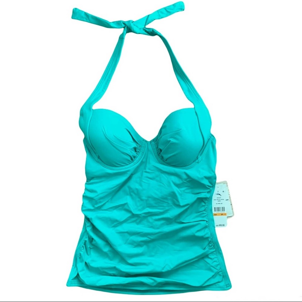 Tommy Bahama Pearl Underwire Full Coverage Tankini Top in Ming Jade